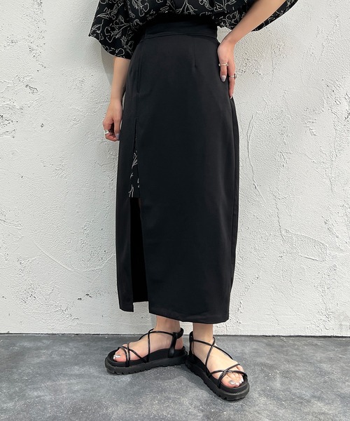 apres jour mignon(アプレジュールミニョン)の「ラップスカート【ZOZOTOWN限定アイテム】(スカート・レディース・チャコールグレー/ブラック/ブラック系その他・SMALL/MEDIUM/X-LARGE)」の11枚目の写真