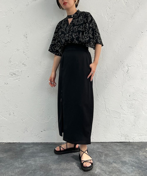apres jour mignon(アプレジュールミニョン)の「ラップスカート【ZOZOTOWN限定アイテム】(スカート・レディース・チャコールグレー/ブラック/ブラック系その他・SMALL/MEDIUM/X-LARGE)」の14枚目の写真
