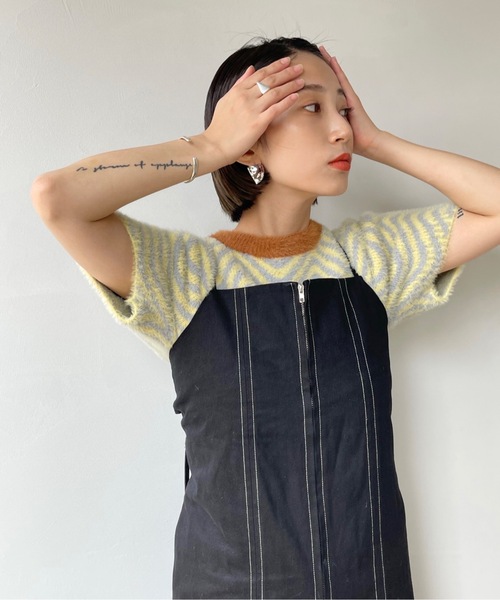 SANSeLF（サンセルフ）の「フロントジップオールインワン【SANSeLF】sanw22a033（つなぎ/オールインワン・レディース・ホワイト/ブラック・FREE）」の13枚目の写真