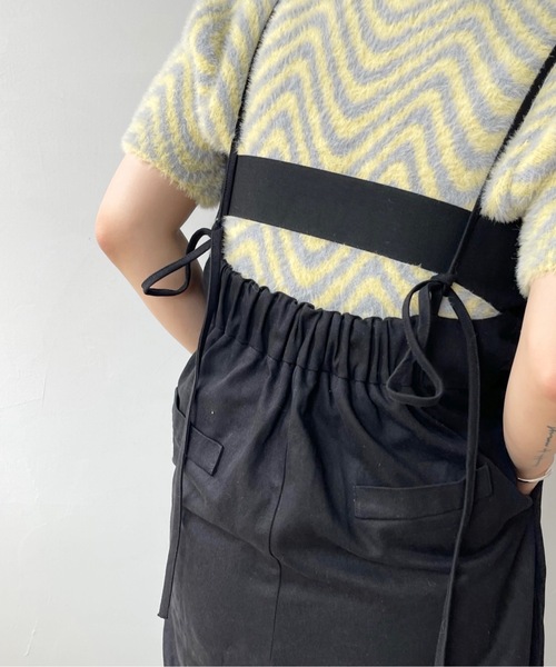 SANSeLF（サンセルフ）の「フロントジップオールインワン【SANSeLF】sanw22a033（つなぎ/オールインワン・レディース・ホワイト/ブラック・FREE）」の16枚目の写真