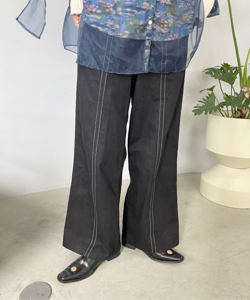 SANSeLF（サンセルフ）の「フロントジップオールインワン【SANSeLF】sanw22a033（つなぎ/オールインワン・レディース・ホワイト/ブラック・FREE）」の19枚目の写真