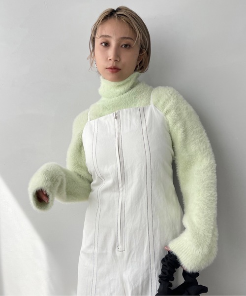 SANSeLF（サンセルフ）の「フロントジップオールインワン【SANSeLF】sanw22a033（つなぎ/オールインワン・レディース・ホワイト/ブラック・FREE）」の20枚目の写真