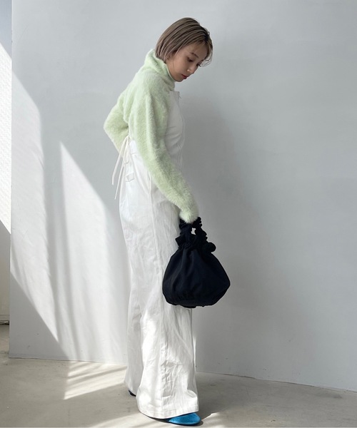 SANSeLF（サンセルフ）の「フロントジップオールインワン【SANSeLF】sanw22a033（つなぎ/オールインワン・レディース・ホワイト/ブラック・FREE）」の21枚目の写真