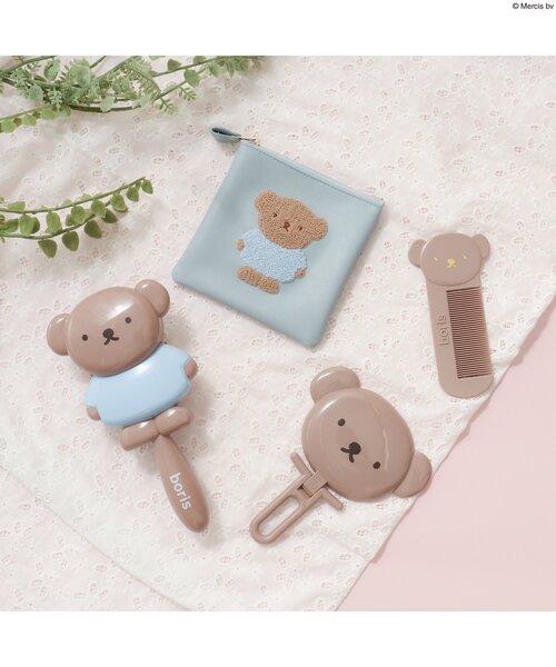 セール】ハンド&スタンドミラー〈ボリス〉（手鏡/メイクミラー