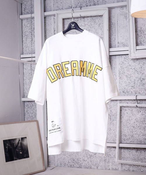 rovtski（ロフトスキー）の「DREAM ME PREMIUM T SHIRT/オーバーサイズ ドリーミー プレミアムTシャツ（Tシャツ/カットソー・メンズ・グリーン系その他/イエロー系その他/ホワイト系その他2/ホワイト系その他3/ブラック系その他2/ホワイト系その他/ブラック系その他/ホワイト系その他4/ホワイト系その他5/ブラック系その他3/ブラック系その他4/ブラック系その他5・FREE）」の4枚目の写真