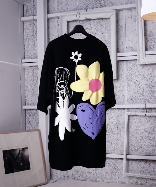 rovtski（ロフトスキー）の「DREAM ME PREMIUM T SHIRT/オーバーサイズ ドリーミー プレミアムTシャツ（Tシャツ/カットソー・メンズ・グリーン系その他/イエロー系その他/ホワイト系その他2/ホワイト系その他3/ブラック系その他2/ホワイト系その他/ブラック系その他/ホワイト系その他4/ホワイト系その他5/ブラック系その他3/ブラック系その他4/ブラック系その他5・FREE）」の11枚目の写真