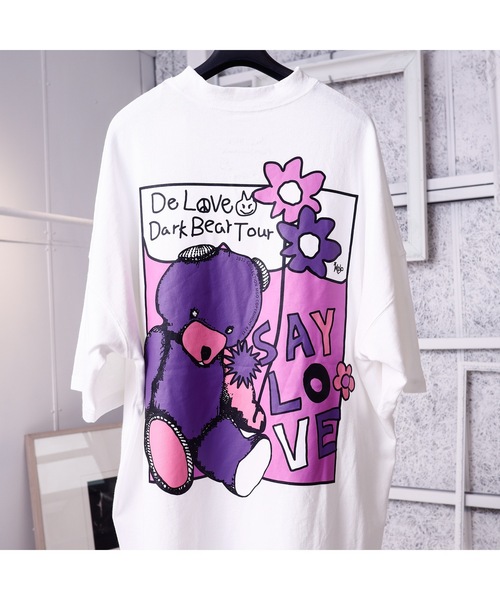 rovtski（ロフトスキー）の「DREAM ME PREMIUM T SHIRT/オーバーサイズ ドリーミー プレミアムTシャツ（Tシャツ/カットソー・メンズ・グリーン系その他/イエロー系その他/ホワイト系その他2/ホワイト系その他3/ブラック系その他2/ホワイト系その他/ブラック系その他/ホワイト系その他4/ホワイト系その他5/ブラック系その他3/ブラック系その他4/ブラック系その他5・FREE）」の16枚目の写真