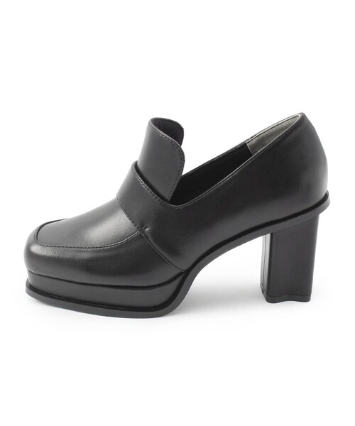 ESPERANZA（エスペランサ）の「厚底ローファーライクパンプス（ローファー・レディース・ブラック・LL/S/M/L）」の5枚目の写真