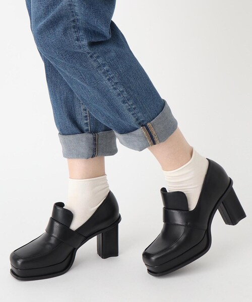 ESPERANZA（エスペランサ）の「厚底ローファーライクパンプス（ローファー・レディース・ブラック・LL/S/M/L）」の10枚目の写真