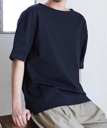 CLORE＋ ボートネックオーバーT【ブラック】 ラックス オーバーサイズ クルーネック / LUX OVERSIZED CREW