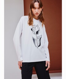 tk.TAKEO KIKUCHI | Line Plant ロングスリーブTシャツ（ユニセックスアイテム）(Tシャツ/カットソー)