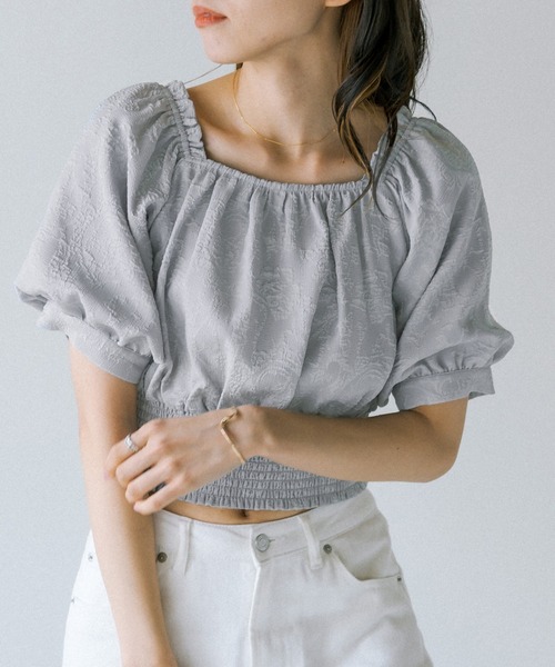 OLIVE des OLIVE(オリーブデオリーブ)の「オフショルブラウス(シャツ/ブラウス・レディース・ブラック/オフホワイト/サックスブルー/アイボリー・FREE)」の1枚目の写真