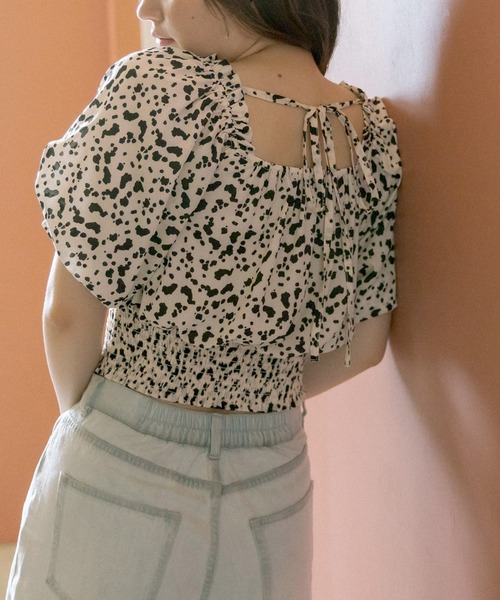 OLIVE des OLIVE(オリーブデオリーブ)の「オフショルブラウス(シャツ/ブラウス・レディース・ブラック/オフホワイト/サックスブルー/アイボリー・FREE)」の9枚目の写真