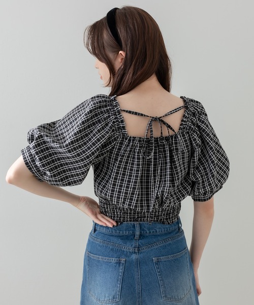 OLIVE des OLIVE(オリーブデオリーブ)の「オフショルブラウス(シャツ/ブラウス・レディース・ブラック/オフホワイト/サックスブルー/アイボリー・FREE)」の15枚目の写真