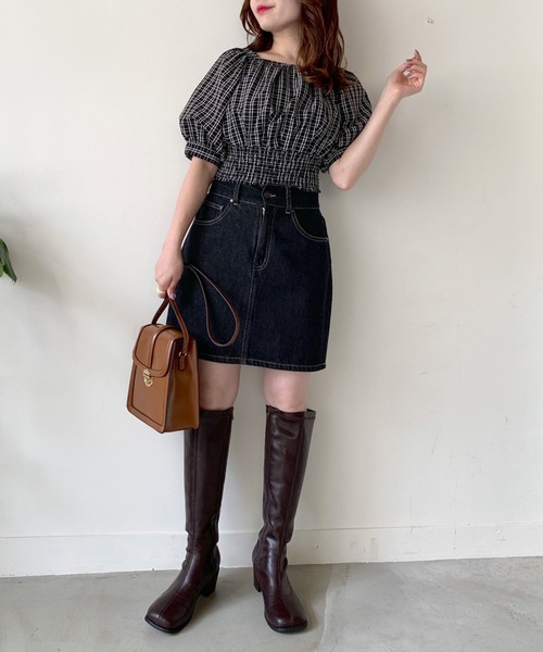 OLIVE des OLIVE(オリーブデオリーブ)の「オフショルブラウス(シャツ/ブラウス・レディース・ブラック/オフホワイト/サックスブルー/アイボリー・FREE)」の16枚目の写真