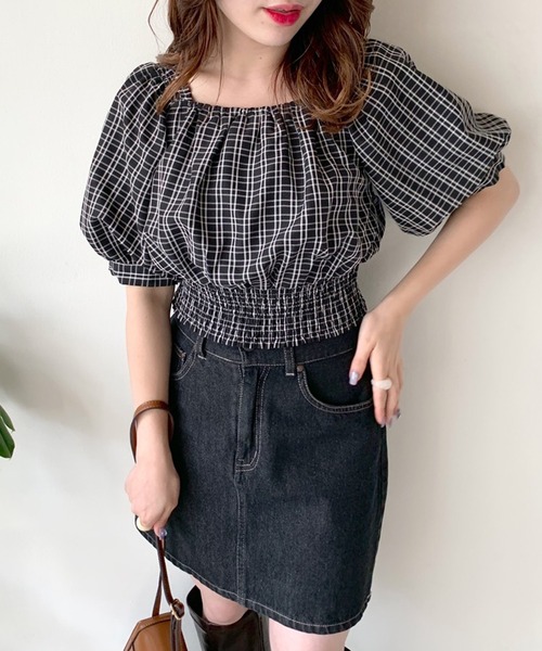 OLIVE des OLIVE(オリーブデオリーブ)の「オフショルブラウス(シャツ/ブラウス・レディース・ブラック/オフホワイト/サックスブルー/アイボリー・FREE)」の17枚目の写真