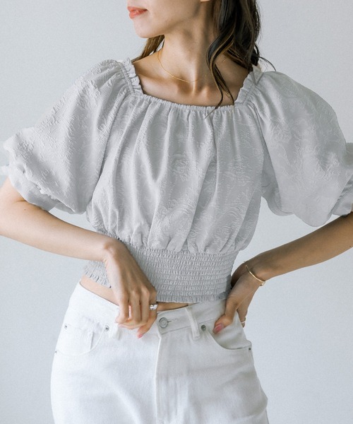 OLIVE des OLIVE(オリーブデオリーブ)の「オフショルブラウス(シャツ/ブラウス・レディース・ブラック/オフホワイト/サックスブルー/アイボリー・FREE)」の22枚目の写真