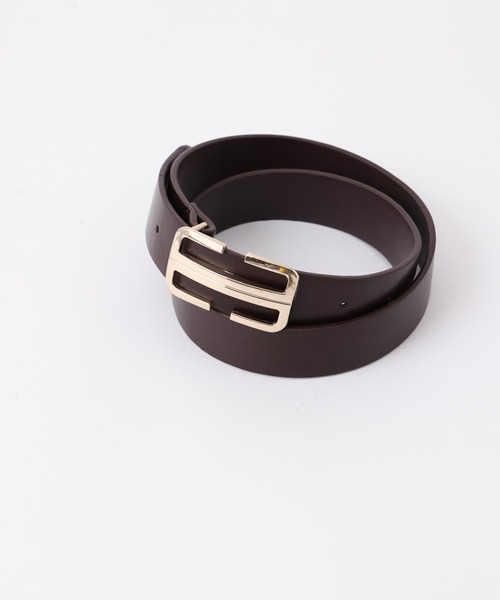 one after another NICE CLAUP(ワンアフターアナザーナイスクラップ)の「スクエアバックルベルト(ベルト・レディース・ブラック/ダークブラウン・FREE)」の17枚目の写真