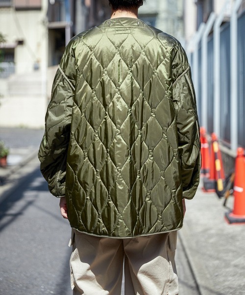 marka（マーカ）の「marka / マーカ：MODS PARKA - wool×linen backsatin -：M22C-10CO01C[COR]（モッズコート・メンズ・ネイビー/オリーブ・1/2/3）」の13枚目の写真