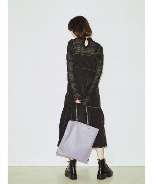 jouetie(ジュエティ)の「ナイロンジャンパースカート(ジャンパースカート・レディース・パープル/ブルー/ピンク/ブラック・MEDIUM)」の7枚目の写真