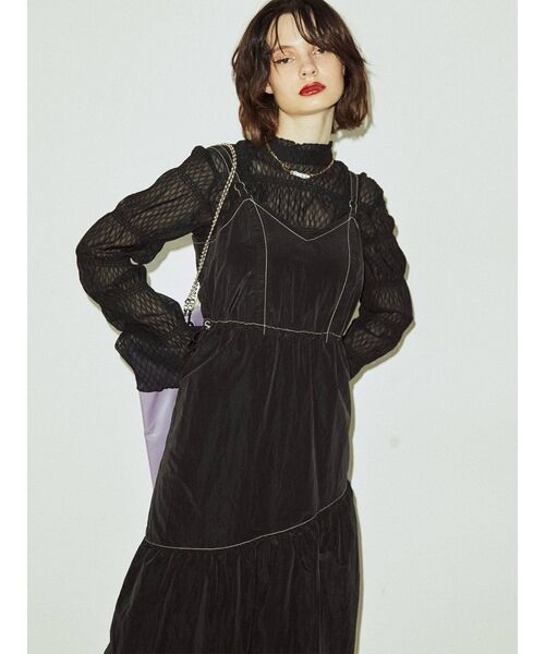 jouetie(ジュエティ)の「ナイロンジャンパースカート(ジャンパースカート・レディース・パープル/ブルー/ピンク/ブラック・MEDIUM)」の9枚目の写真