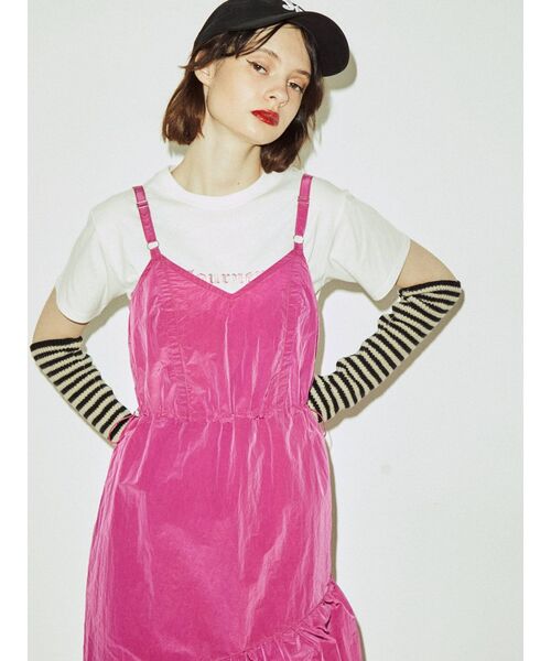 jouetie(ジュエティ)の「ナイロンジャンパースカート(ジャンパースカート・レディース・パープル/ブルー/ピンク/ブラック・MEDIUM)」の19枚目の写真