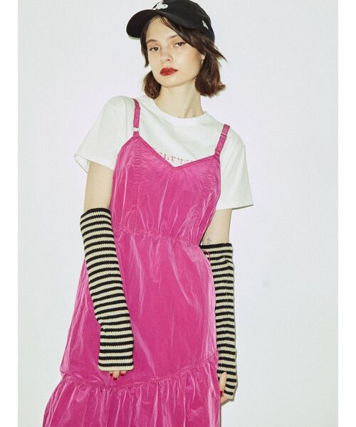 jouetie(ジュエティ)の「ナイロンジャンパースカート(ジャンパースカート・レディース・パープル/ブルー/ピンク/ブラック・MEDIUM)」の21枚目の写真