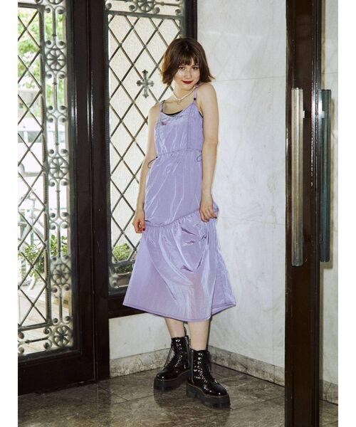 jouetie(ジュエティ)の「ナイロンジャンパースカート(ジャンパースカート・レディース・パープル/ブルー/ピンク/ブラック・MEDIUM)」の22枚目の写真