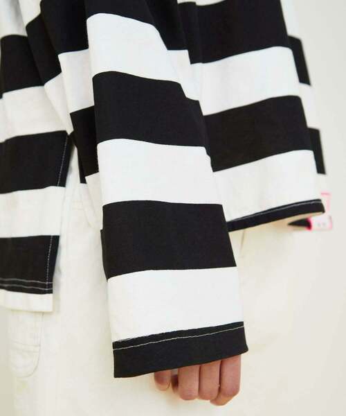 FRAPBOIS（フラボア）の「ロングラガー カットソー（Tシャツ/カットソー・レディース・ホワイト×ブラック/ドット・1/2）」の20枚目の写真