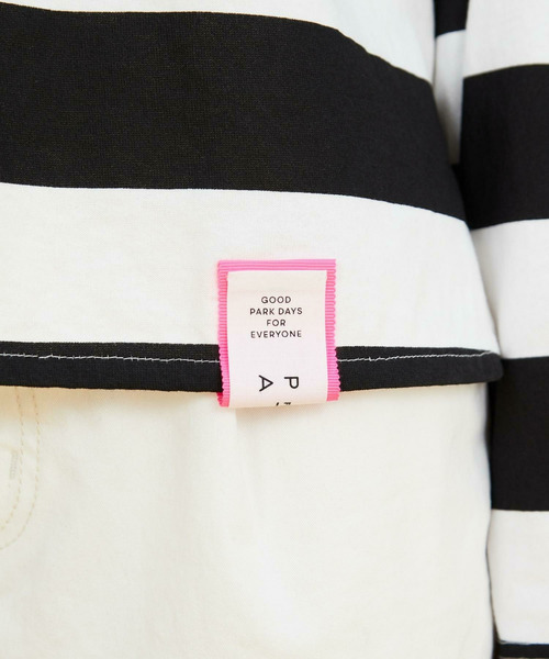 FRAPBOIS（フラボア）の「ロングラガー カットソー（Tシャツ/カットソー・レディース・ホワイト×ブラック/ドット・1/2）」の3枚目の写真