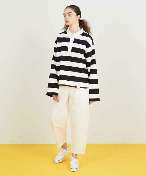 FRAPBOIS（フラボア）の「ロングラガー カットソー（Tシャツ/カットソー・レディース・ホワイト×ブラック/ドット・1/2）」の12枚目の写真