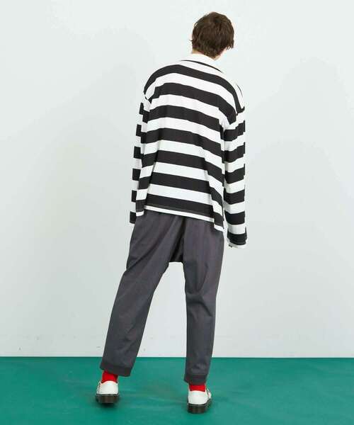 FRAPBOIS（フラボア）の「ロングラガー カットソー（Tシャツ/カットソー・レディース・ホワイト×ブラック/ドット・1/2）」の5枚目の写真