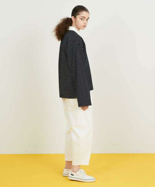 FRAPBOIS（フラボア）の「ロングラガー カットソー（Tシャツ/カットソー・レディース・ホワイト×ブラック/ドット・1/2）」の6枚目の写真