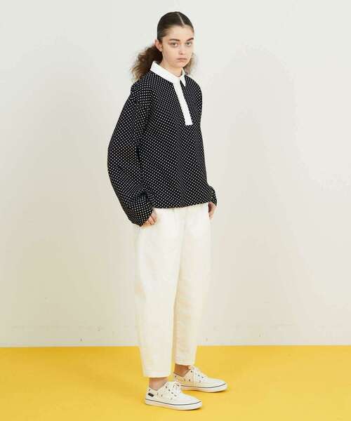 FRAPBOIS（フラボア）の「ロングラガー カットソー（Tシャツ/カットソー・レディース・ホワイト×ブラック/ドット・1/2）」の19枚目の写真