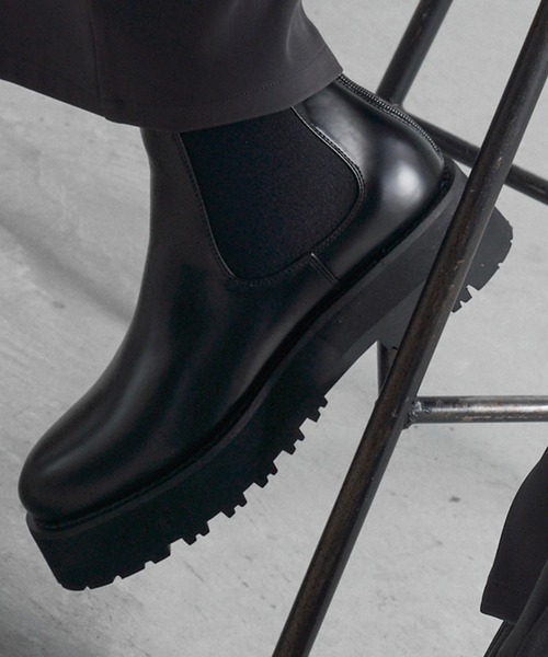 Loose/ルース（ルース）の「ハイソール メタルジップサイドゴアブーツ（ブーツ・メンズ・ブラック・40/42/44）」の13枚目の写真