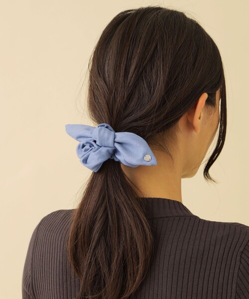 CB CRESTBRIDGE（シービークレストブリッジ）の「リボンシュシュ（シュシュ・レディース・ベージュ系その他5/ブルー系その他4/ピンク系その他2・FREE）」の3枚目の写真