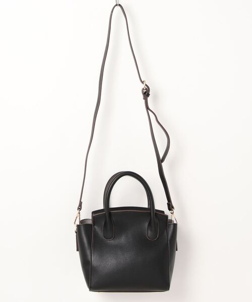 SALON de RUBAN(サロンドルヴァン)の「【SALON de RUBAN / サロン ド ルヴァン】 2wayハンドバッグ ポーチ付き(ハンドバッグ・レディース・ブラック/グレー/ブルー/パープル/グリーン/ライトグレー/ホワイト/ベージュ/ラベンダー/アイボリー/キャメル/レッド/ダークグリーン・FREE)」の14枚目の写真