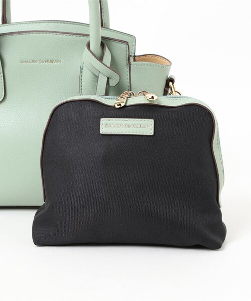 SALON de RUBAN(サロンドルヴァン)の「【SALON de RUBAN / サロン ド ルヴァン】 2wayハンドバッグ ポーチ付き(ハンドバッグ・レディース・ブラック/グレー/ブルー/パープル/グリーン/ライトグレー/ホワイト/ベージュ/ラベンダー/アイボリー/キャメル/レッド/ダークグリーン・FREE)」の21枚目の写真