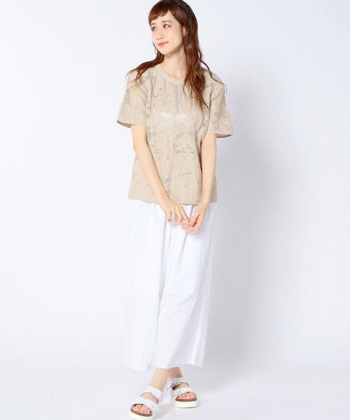 Another Edition(アナザーエディション)の「オックスフォードワイドパンツ/ AEBC OX WID PT◆(その他パンツ・レディース・ホワイト・フリー)」の3枚目の写真