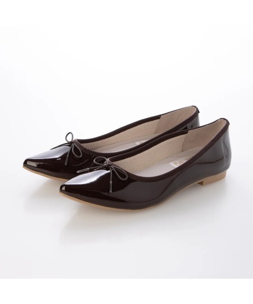 Launa lea(ラウナレア)の「【レイン対応】ポインテッドトゥバレエシューズ(RB4401A)(バレエシューズ・レディース・モカ/ブラック/ワイン/グレー系その他/ライトパープル/アイボリー/ダークブラウン・22.5cm/25.0cm/24.0cm/23.5cm/22.0cm/23.0cm/24.5cm/26.0cm/25.5cm/21.5cm/23.5㎝)」の17枚目の写真