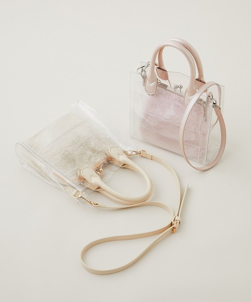 OLIVE des OLIVE（オリーブデオリーブ）の「Aimerianejoie痛バッグ（ショルダーバッグ・レディース・オフホワイト/ピンク・FREE）」の3枚目の写真