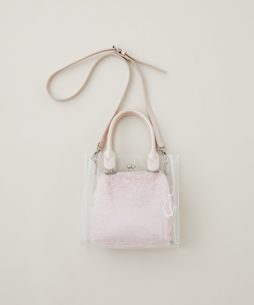 OLIVE des OLIVE（オリーブデオリーブ）の「Aimerianejoie痛バッグ（ショルダーバッグ・レディース・オフホワイト/ピンク・FREE）」の13枚目の写真