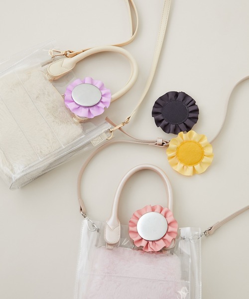 OLIVE des OLIVE（オリーブデオリーブ）の「Aimerianejoie痛バッグ（ショルダーバッグ・レディース・オフホワイト/ピンク・FREE）」の4枚目の写真