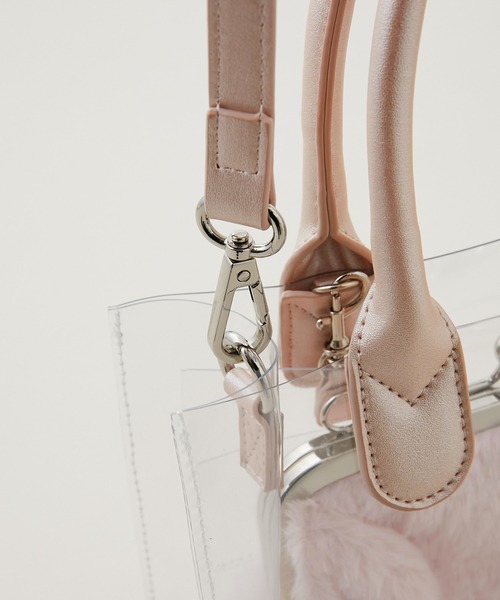 OLIVE des OLIVE（オリーブデオリーブ）の「Aimerianejoie痛バッグ（ショルダーバッグ・レディース・オフホワイト/ピンク・FREE）」の17枚目の写真