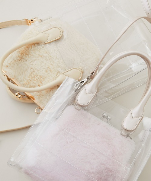 OLIVE des OLIVE（オリーブデオリーブ）の「Aimerianejoie痛バッグ（ショルダーバッグ・レディース・オフホワイト/ピンク・FREE）」の12枚目の写真