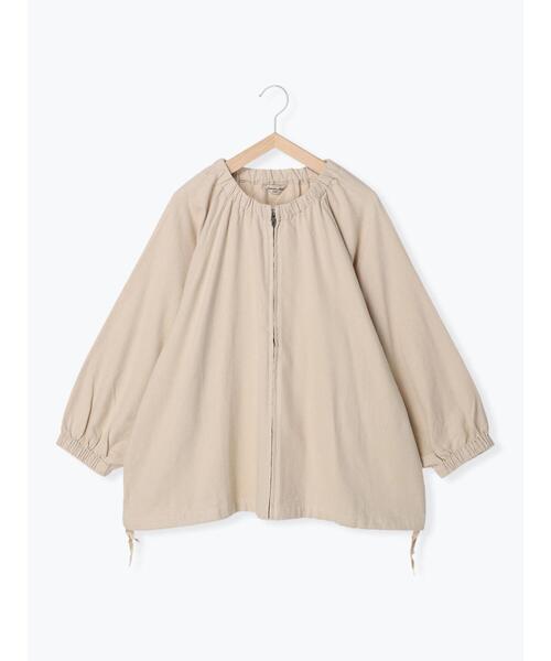 Samansa Mos2(サマンサ モスモス)の「ギャザージップブルゾン(ブルゾン・レディース・ブラック/カーキ/ブラウン/ベージュ・フリ-)」の5枚目の写真