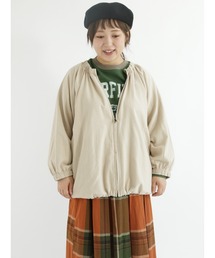 Samansa Mos2 | ギャザージップブルゾン(ブルゾン)