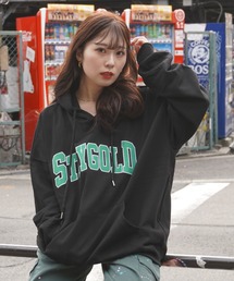 STAYGOLD カレッジロゴ パーカー / オーバーサイズ プルパーカー