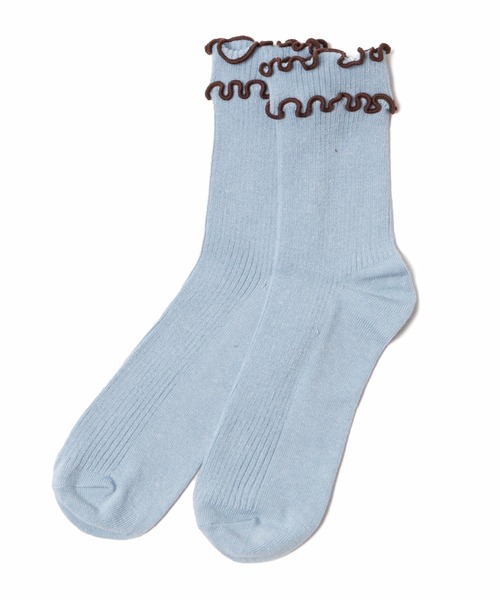 WEGO(ウィゴー)の「WEGO/ダブルメローソックス(ソックス/靴下・レディース・ピンク/イエロー/ブルー/オフホワイト/ブラック/ホワイト系その他/グレー/ホワイト/サックスブルー/グレー系その他・FREE)」の14枚目の写真