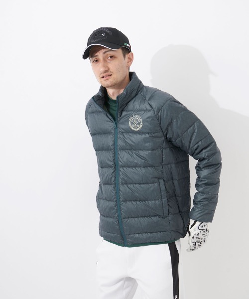 FILA GOLF(フィラゴルフ )の「【FILA GOLF:フィラゴルフ】ライトブルゾン(ブルゾン・メンズ・ブラック/ライトグレー/ネイビー/オレンジ/グリーン・MEDIUM/X-LARGE/LARGE)」の1枚目の写真